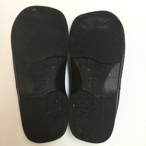 Birkenstock Black Leather Clogs Mules Slip On Mens Shoes Size 46 US 13 Germany main image 9